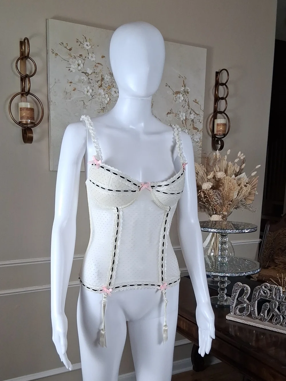 Victoria's Secret Sexy Little Things Garter Bustier Corset Top Sexy Lingerie 36C